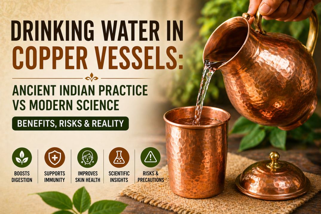 Drinking Water in Copper Vessels: Ancient Indian Practice vs Modern Science (Benefits, Risks & Reality)