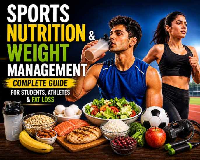 Sports Nutrition & Weight Management: Complete Guide for Students, Athletes & Fat Loss