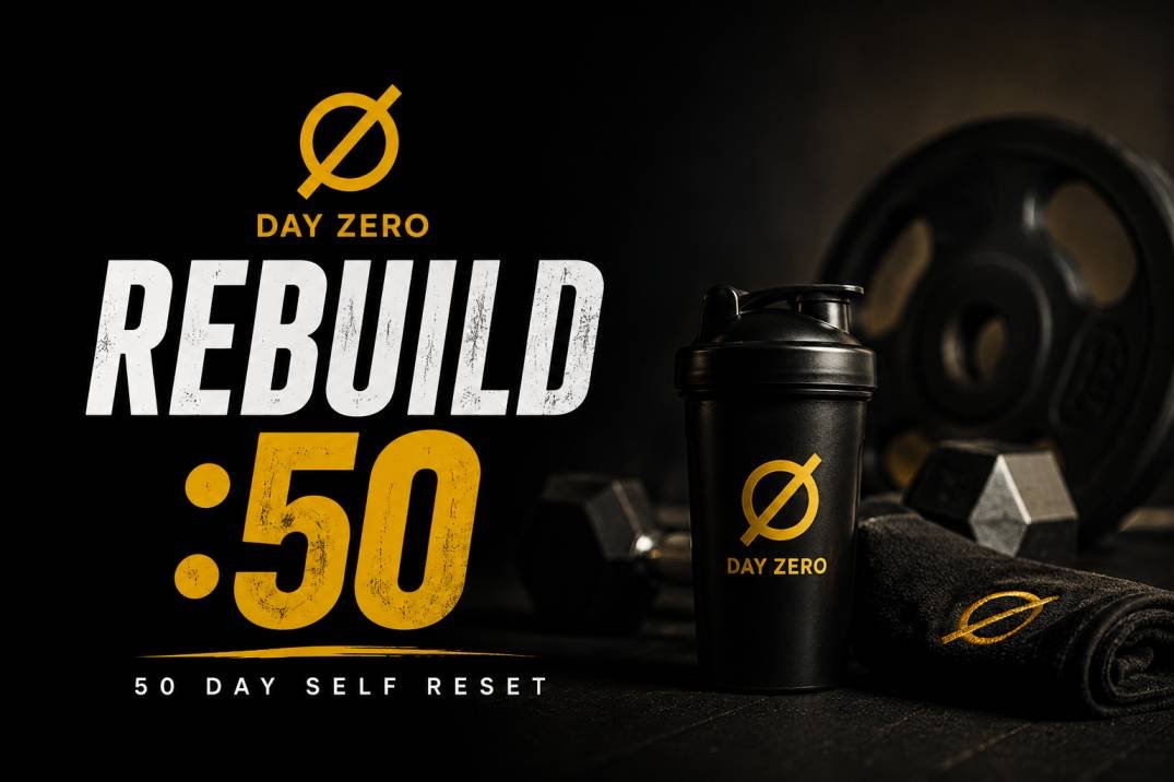 Rebuild:50 — The 50-Day Self-Reset Challenge for People Who've Failed at Fitness Before