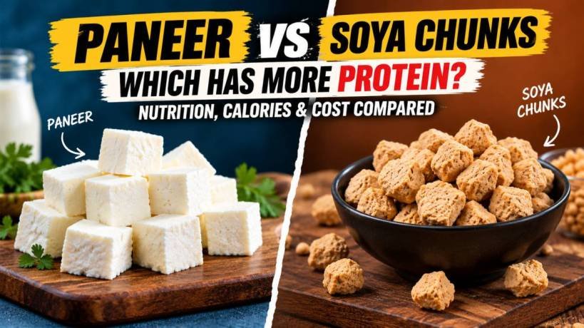 Paneer vs Soya Chunks: Which Has More Protein? Nutrition, Calories & Cost Compared