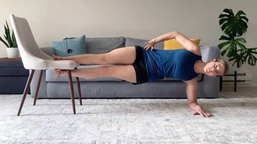 Home version using a chair (beginner friendly)