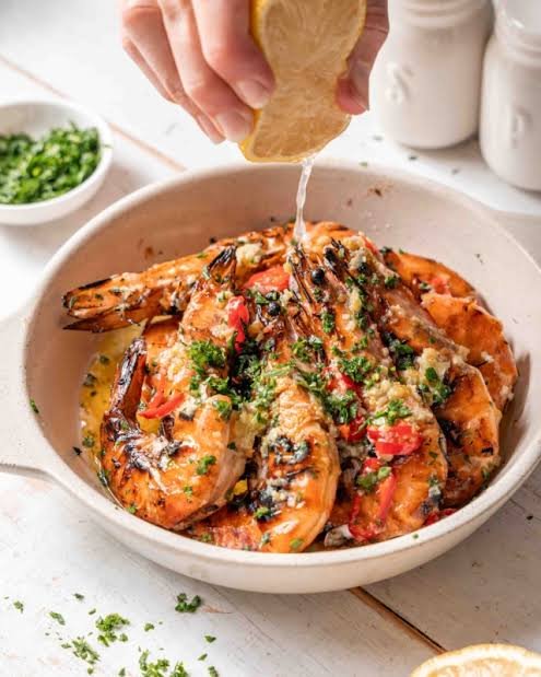 Grilled Prawns with Lemon Garlic — QuadFit Healthy Recipe