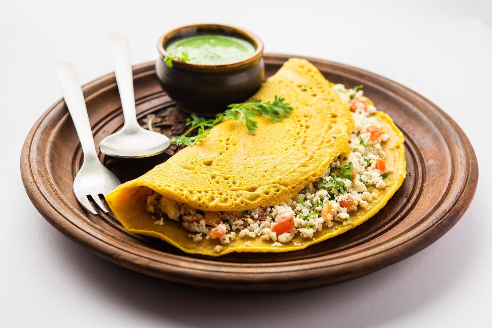 Besan Chilla with Paneer Stuffing — QuadFit Healthy Recipe