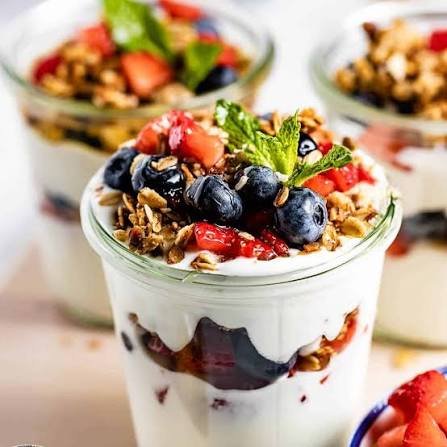 Greek Yogurt Protein Parfait with Nuts